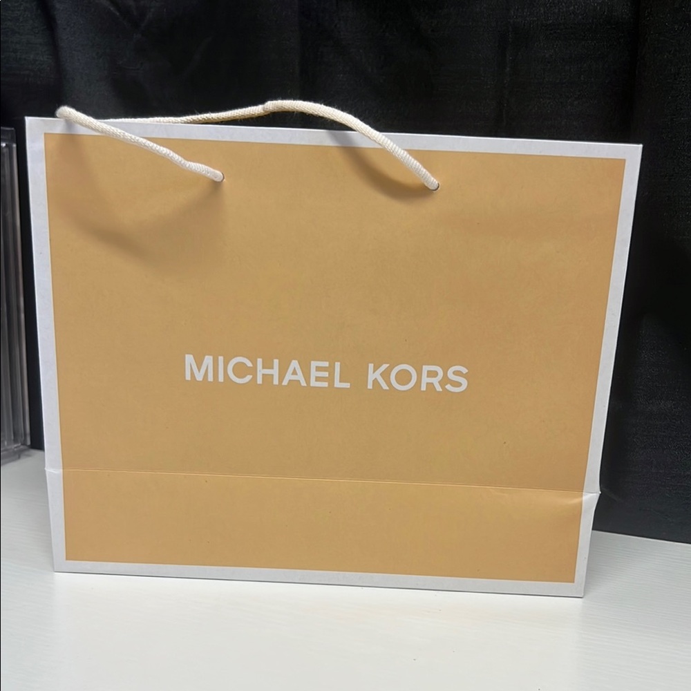 Michael Kors Yellow Clutch with Gold-Tone Wrist Strap - Picture 3 of 3
